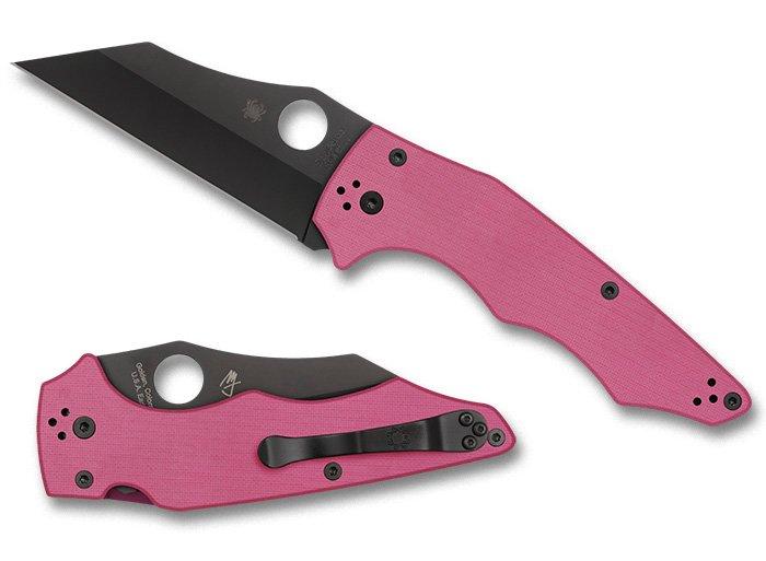 spyderco-yojumbo-pink-g10-black-blade-sprint-run-c253gpnbkp-michael-janich-design