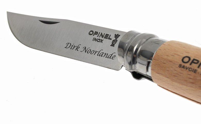 Voorbeeld personalisatie zakmes