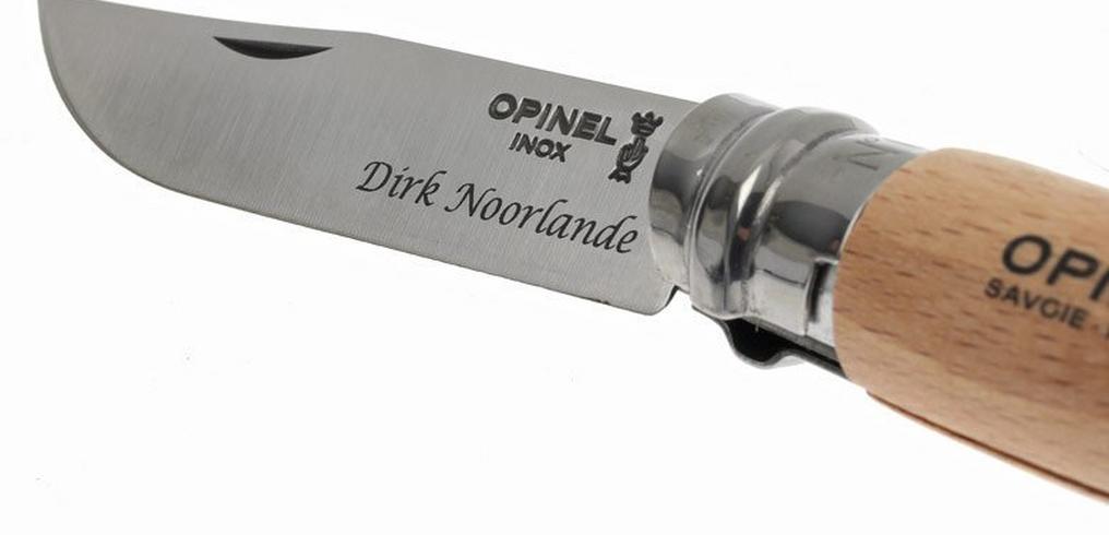 Example personalisation pocket knife