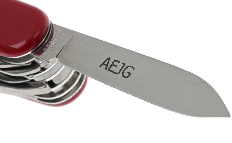 Voorbeeld personalisatie zakmes 2