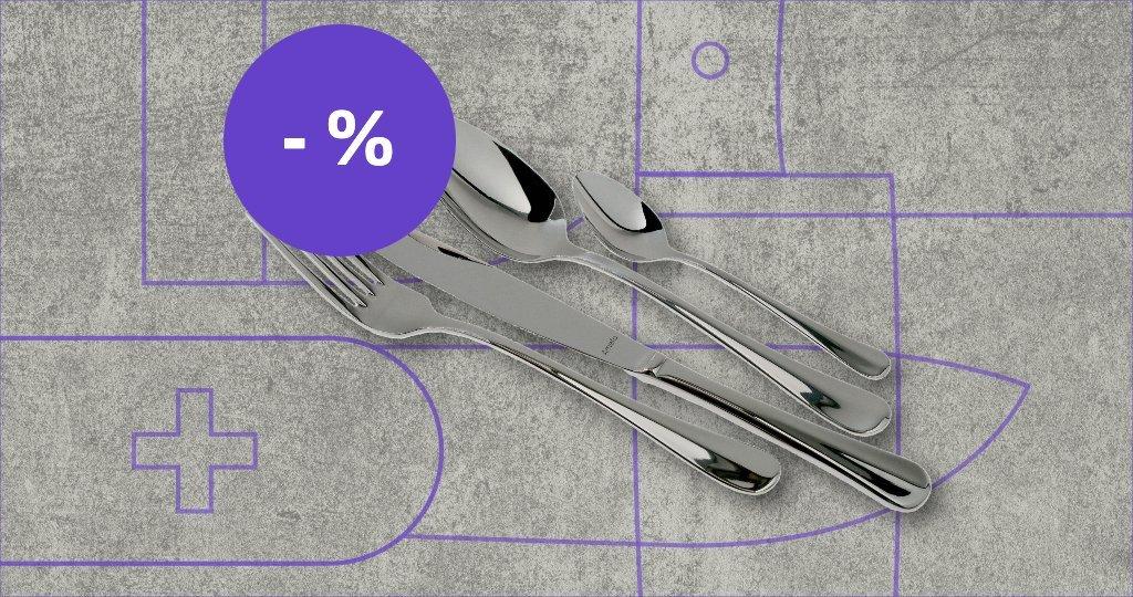 Amefa Besteckset mit Rabattetikett