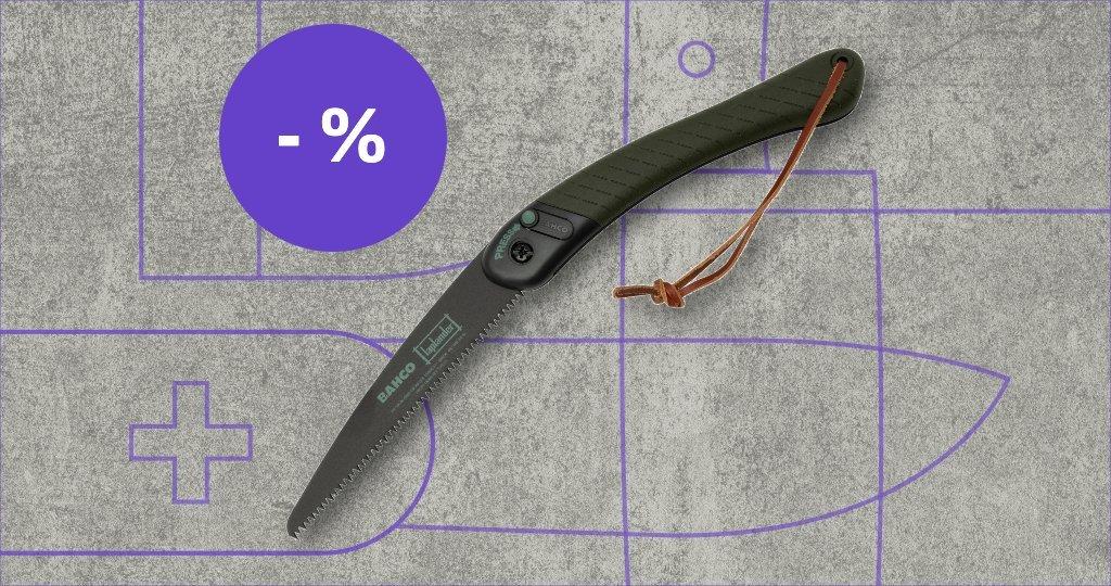 Bahco Säge mit Rabattetikett