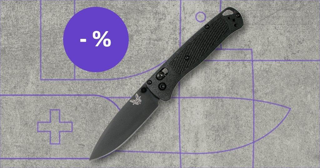 Benchmade Messer mit Rabattetikett