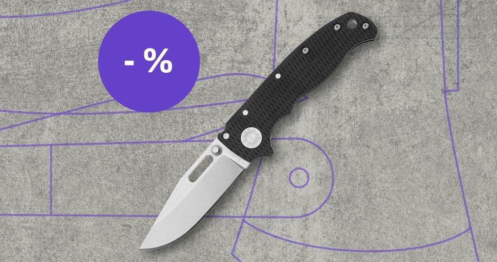 Demko Knives mes met kortingslabel