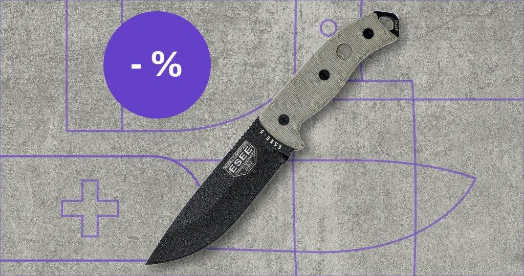 ESEE Knives Messer mit Rabattetikett