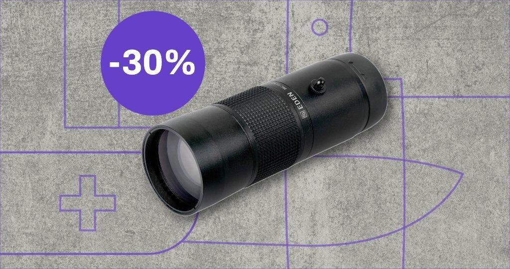 Eden monocular with discount label