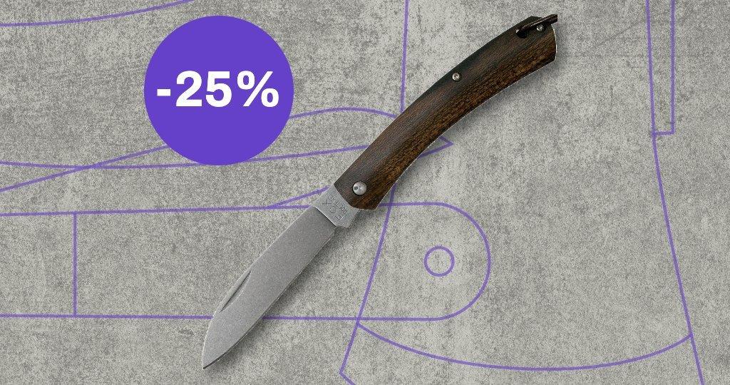 Fox knife with discount label