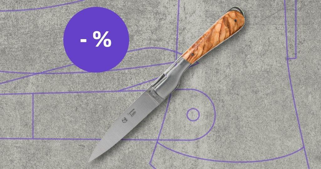 Fontenille Pataud Messer mit Rabattetikett