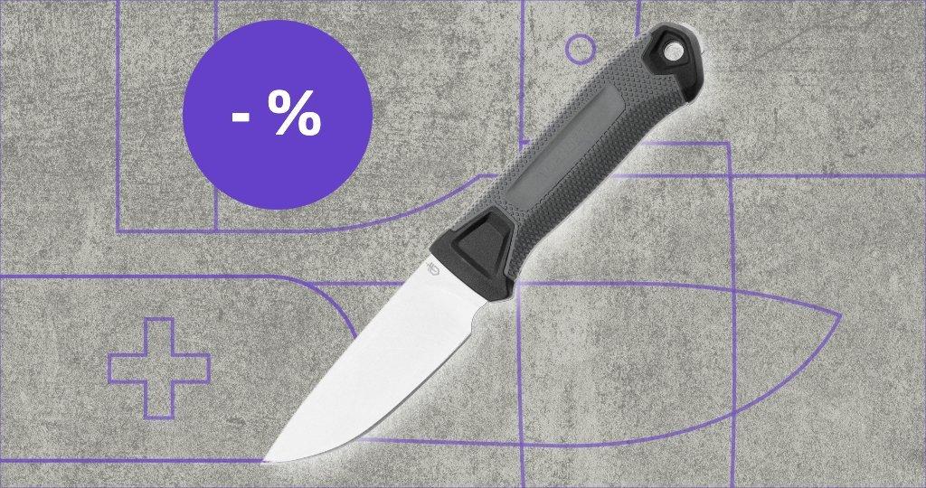 Gerber knife with discount label