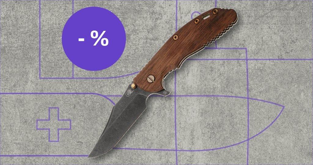  Rick Hinderer Knives knife with discount label