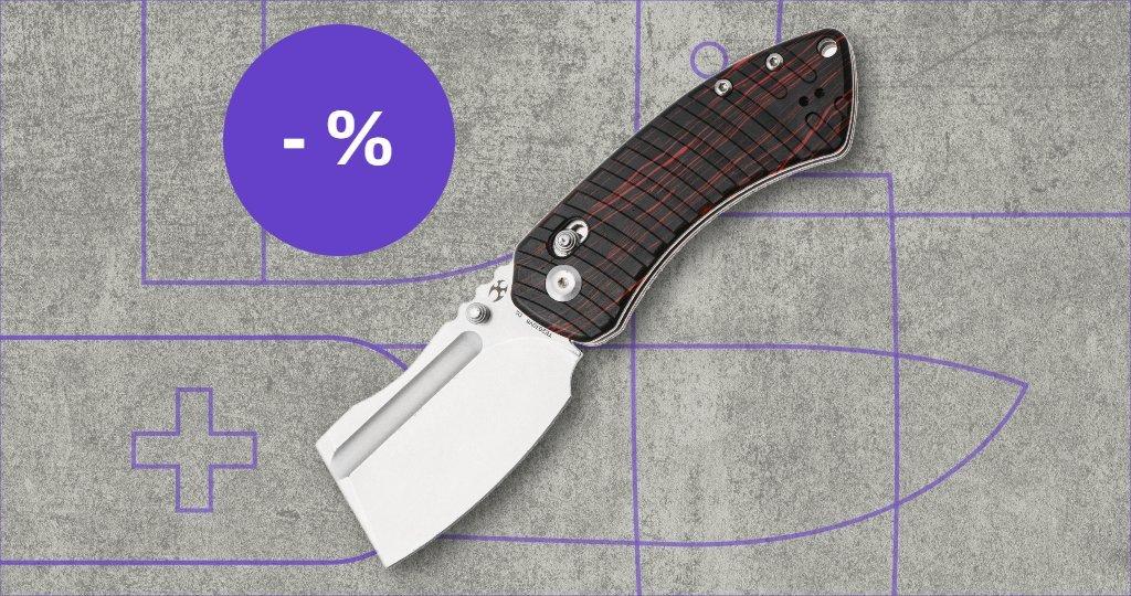 Couteau Kansept avec étiquette de réduction