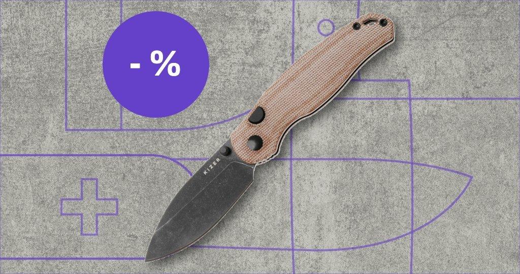 Kizer knife with discount label