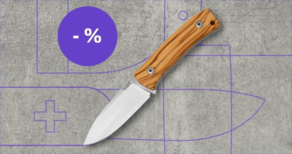 Lionsteel cuchillo con etiqueta de descuento