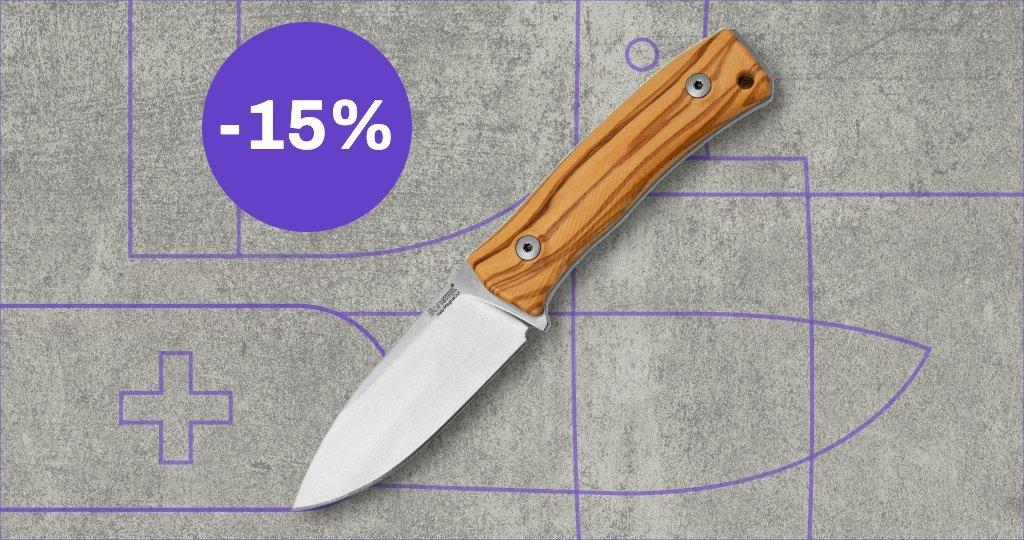 Lionsteel Messer mit Rabattetikett