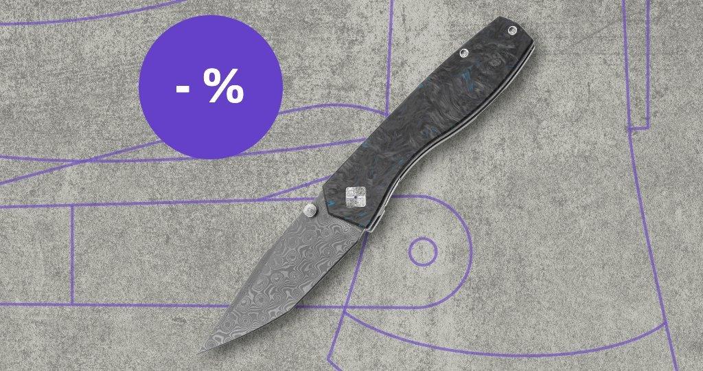 Couteau Ocaso avec étiquette de réduction