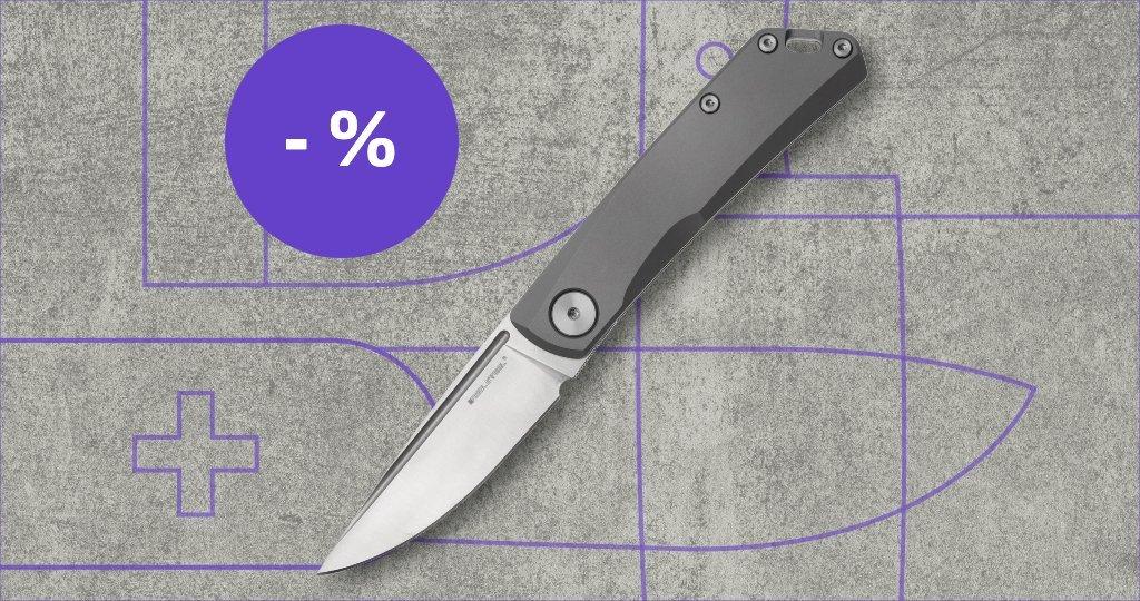 Real Steel Messer mit Rabattetikett