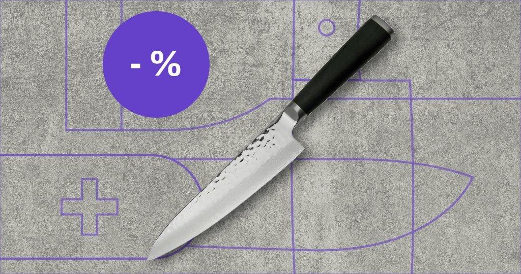 Shizu Hamono knife with discount label