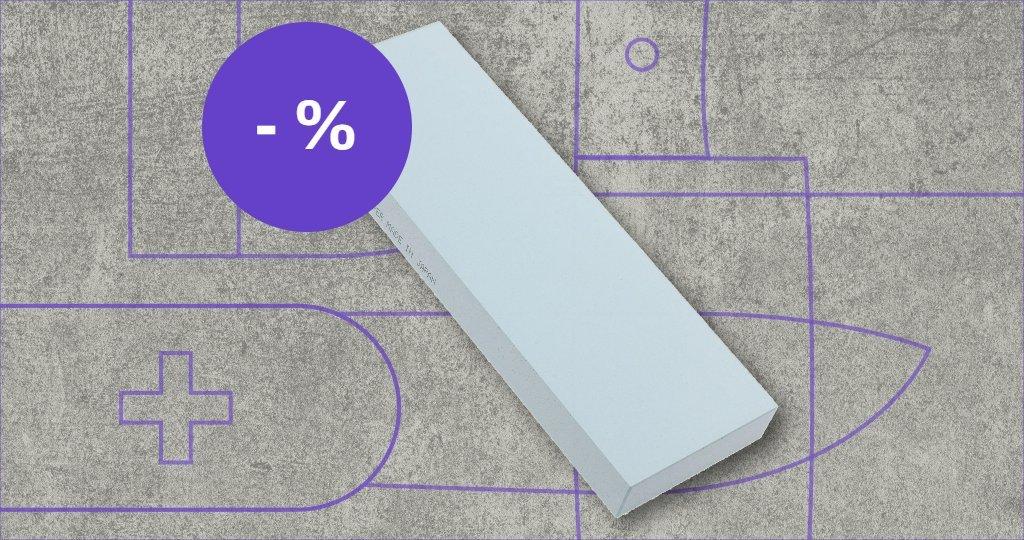 Skerper sharpening stone with discount label