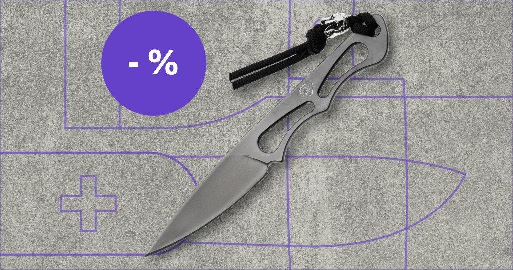 Spartan Blades knife with discount label