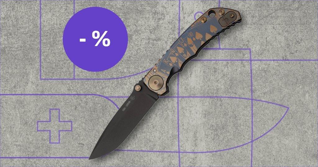 Couteau Spartan Blades avec étiquette de réduction