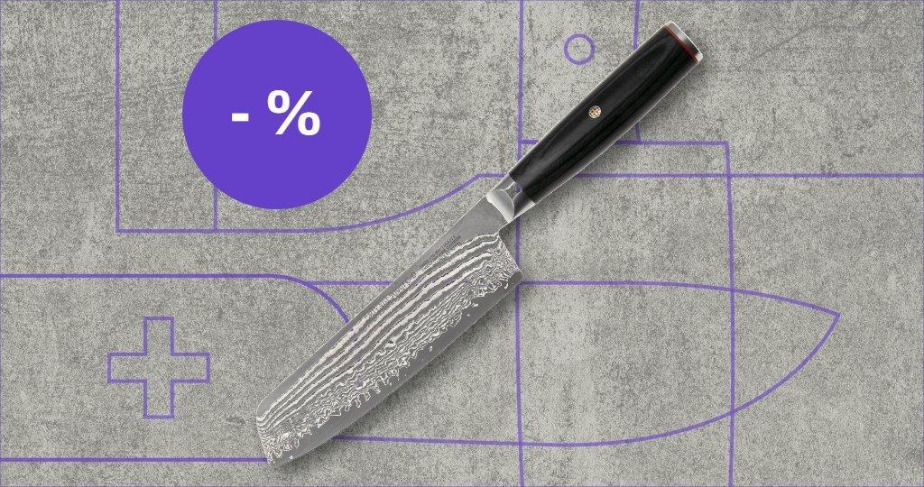 Zwilling mes met kortingslabel