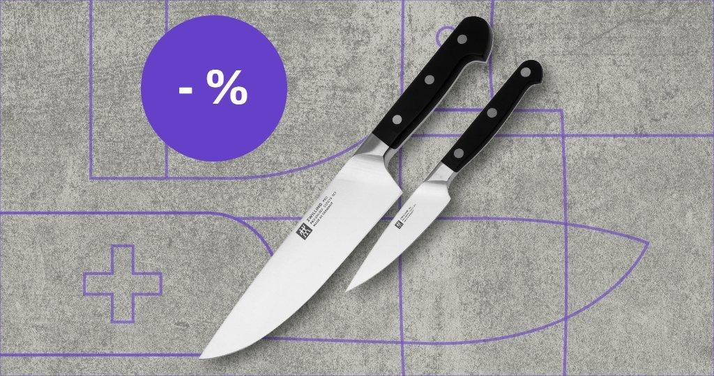 Zwilling knife with discount label