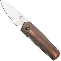 Immagine per Ansø of Denmark Arn Front Flipper AD-ARN-COP Stonewashed RWL34, Bronze Titanium, Copper Inlay, coltello da tasca, Jens Ansø design