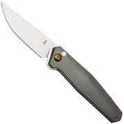 Afbeelding voor Ansø of Denmark Toko TOK-CUP-AMB-ZIR, Stonewashed RWL34, Cuprum Titanium, Amber Hardware, Zirconium Backspacer, zakmes, Jens Ansø design