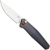 Afbeelding voor Ansø of Denmark Toko TOK-KOB-AMB-BRZ, Stonewashed RWL34, Kobolt Titanium, Amber Hardware, Bronze Backspacer, zakmes, Jens Ansø design
