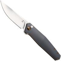 Imagem para Ansø of Denmark Toko TOK-KOB-AMB-TI, Stonewashed RWL34, Kobolt Titanium, Amber Hardware, Titanium Backspacer, navalha, Jens Ansø design