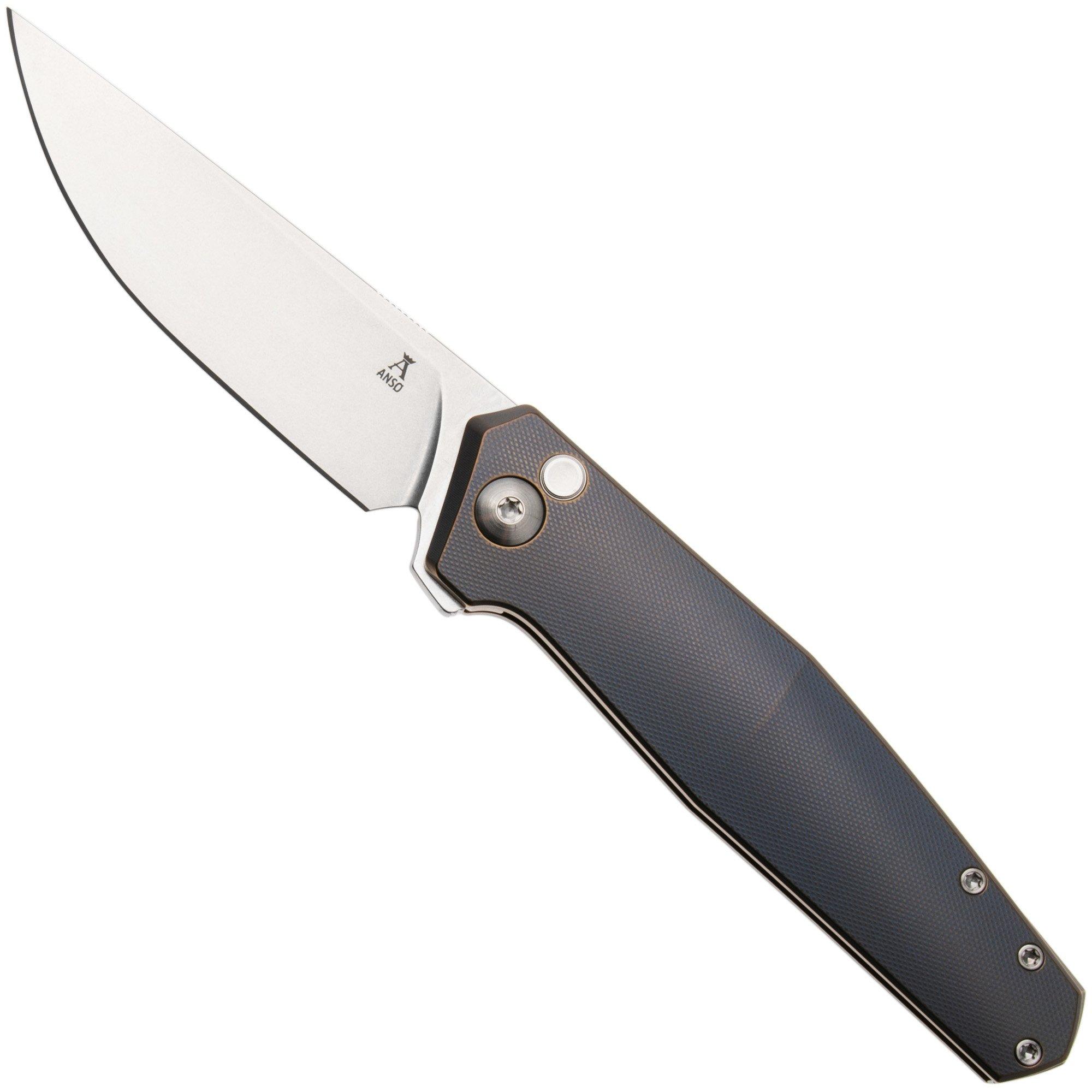 Ansø of Denmark Toko TOK-KOB-SAT-TI, Stonewashed RWL34, Kobolt Titanium, Satin Hardware, Titanium Backspacer, zakmes, Jens Ansø design