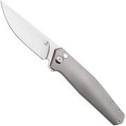 Image pour Ansø of Denmark Toko TOKO-GR-ST, Stonewashed RWL34, Grey Titanium, couteau de poche, Jens Ansø design