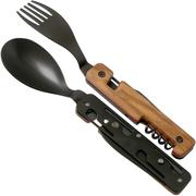 Akinod Multifunctional Cutlery 13H25 Olive Wood Titanium, Outdoorbesteck