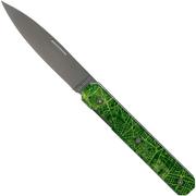 Akinod Utility Folding Knife 18H07 Downtown Green, gentleman's knife