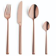 Amefa Metropole Copper 1170 24-piece cutlery set in wooden storage box