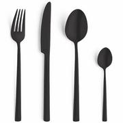 Amefa Metropole Black 1170 24-piece cutlery set in wooden storage box