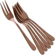 Amefa Austin 1410, 1410AETR06AN6 pastry forks copper, 6-piece