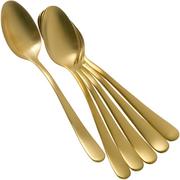 Amefa Austin 1410 six coffee spoons matt gold