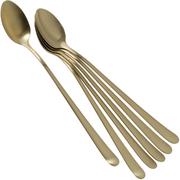 Amefa Austin 1410, 1410AVTR06AV6 sorbet spoons / Latte Macchiato spoons champagne-coloured, 6-piece