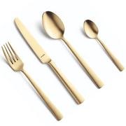 Amefa Ventura Gold 1924 24-piece cutlery set in wooden box