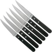 Amefa Pizza 7000 seis cuchillos para carne, negro
