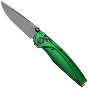 Afbeelding voor ANV A100 BB, A100-030, Black DLC Sleipner, Green Aluminium zakmes