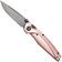 Afbeelding voor ANV A100 BB, A100-031, Black DLC Sleipner, Rose Gold Aluminium zakmes