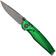 Afbeelding voor ANV A100 BB, A100-033, Black DLC Elmax, Green Aluminium zakmes