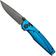 Afbeelding voor ANV A100 BB, A100-037 Black DLC Elmax, Blue Aluminium, zakmes