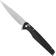 Afbeelding voor ANV A300BB, Stonewashed Sandvik 14C28N, Black G10, Flipper zakmes