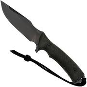 ANV Knives M311 SPELTER DLC Elmax Black Handle, Black Kydex Sheath, faca de sobrevivência