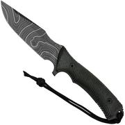 ANV Knives M311 SPELTER DLC Topo Elmax, Black Micarta Handle, Black Kydex Sheath, survival knife