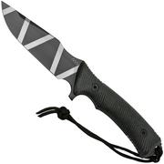 ANV Knives M311 SPELTER DLC Camo Elmax, Black Micarta Handle, Black Kydex Sheath, couteau de survie
