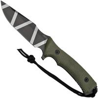 Bild für ANV Knives M311 SPELTER DLC Camo Elmax, Olive Micarta Handle, Black Kydex Sheath, Survival Messer